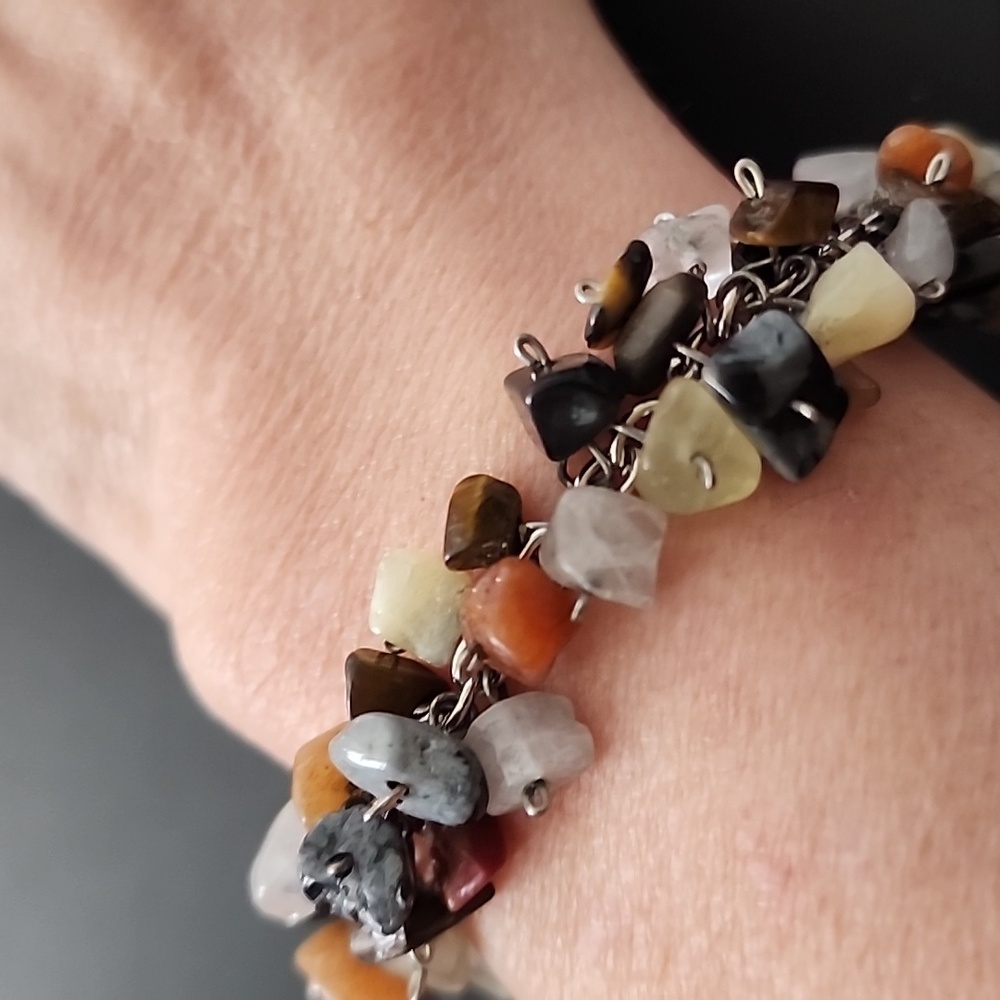 Multi Gem CLASP CHIP BRACELET